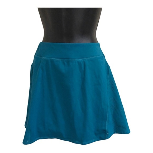 Sincerely Jules teal tennis golf active mesh‎ skort size large new - Picture 13 of 14